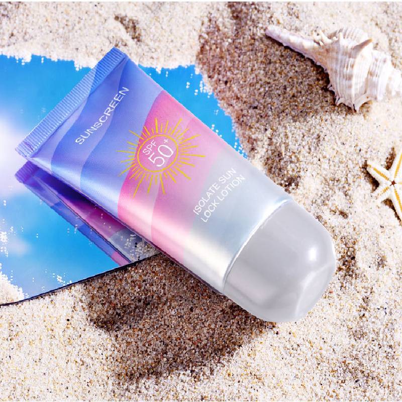 Sunscreen Lotion SPF50+PA+++ For Face Body,Waterproof and UV Protection Isolation and Protection Fresh Breathable Sun Lock Cream 50g