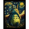 Ada Ingram Totoro Night Framed Poster