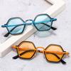 Hip Hop Small Polygonal Sunglasses UV400 Protection Metal Frame Sun Glasses  for Women & Men