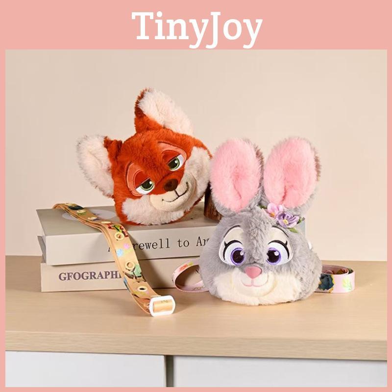 Zootopia Nick Wilde Spring Day Girls Floral Crossbody Bag Plush Doll Bag