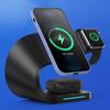 Magnetic 3 In 1 Wireless Charger Charging Station For Apple Magsafe Iwatch Airpod Iphone 12 13 14 Pro Max 15w Induction Chargers