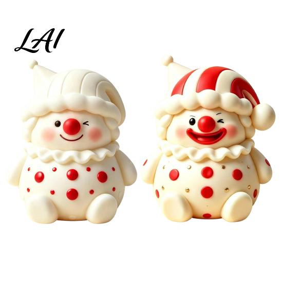 Slow Rising Stress Toys 1/2Pcs Cartoon Clown Relief Toy Rebound Squeeze Anxiety Ball Toy Reduction Fidget for Desktop Decoration