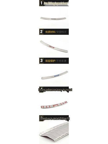 Stainless Steel Rear Guard Plate for Lavida: Tailgate Protection & Decorative Sticker