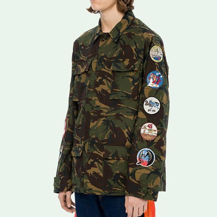 OFF WHITE Камуфляжная куртка с рукавами-патчами Arrows OMEL001S187340129901