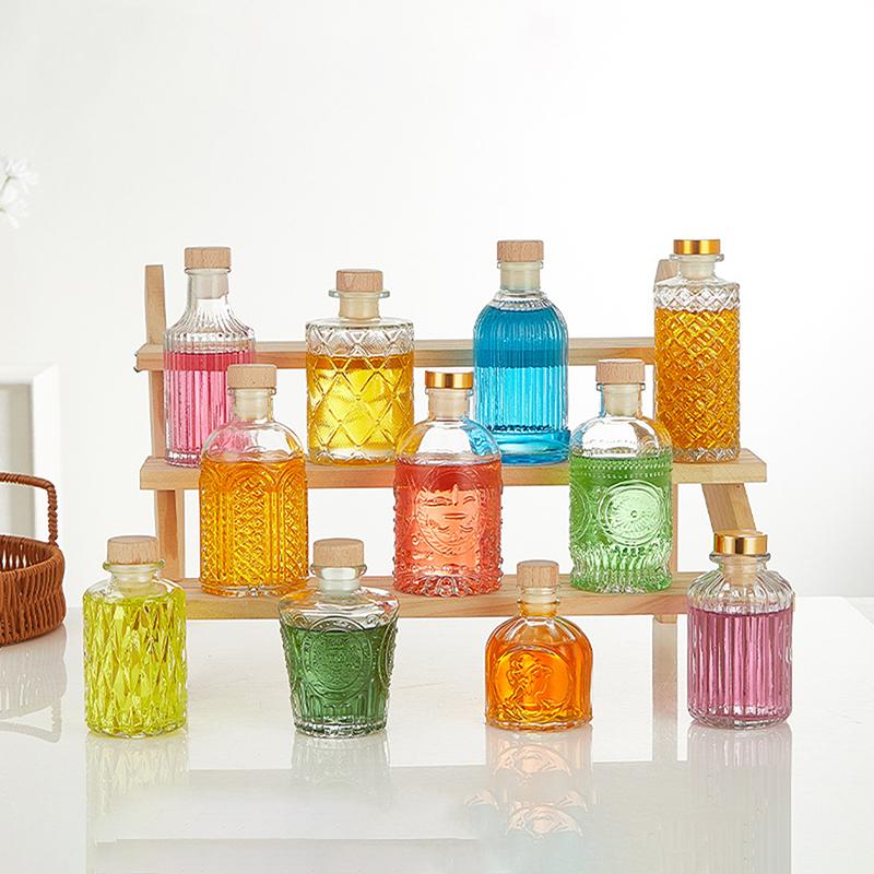 1 шт. прозрачные стеклянные бутылки для вина украшения мини стеклянные бутылки для алкоголя ликер
