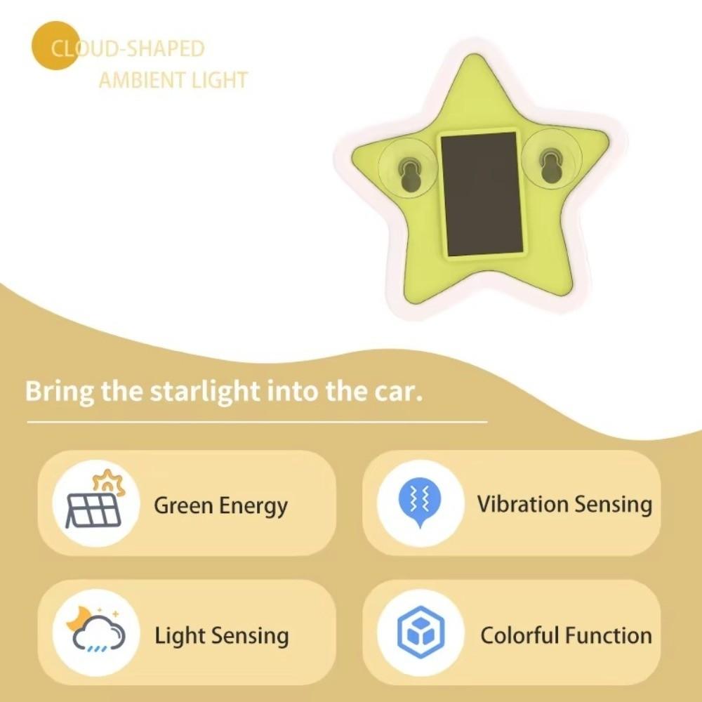 Plastic Car Atmosphere Light Universal Decorative Window Light New Solar LED Light  Auto Decor