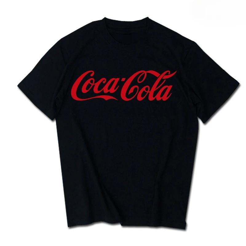 2026Summer New Trendy Brand INS Pepsi Cola Joint Tshirt Sprite CocaCola Unisexs and Unisexs Loose Cotton Couples Short Sleeves