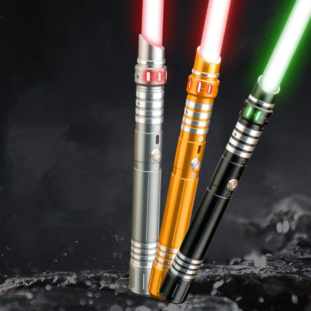 Премиальная металлическая подарочная коробка со световым мечом Звездных Войн - Перезаряжаемая, светящаяся игрушка для детей