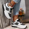 Women's Trendy Platform Sneakers Casual Lace Up Outdoor Shoes Comfortable Low Top Sport Shoes Plus Size Shoes 36-43