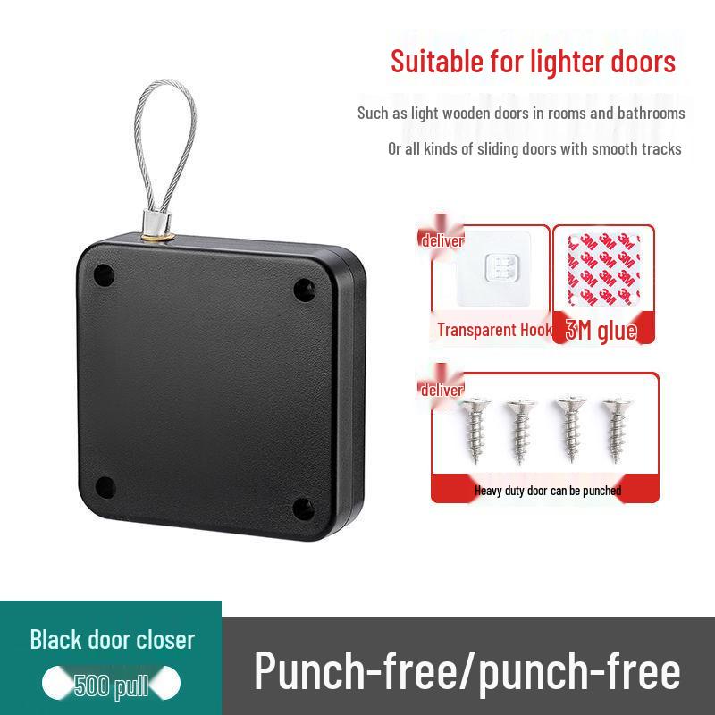 Hydraulic No-Punch Door Closer: Automatic Buffer for Sliding Wooden Doors