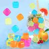 Artificial Ice Cube Good Flexibility Keep Freshness Portable Colorful Refreezable Ice Cube Travel Use