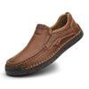 Handmade Genuine Leather Men's Casual Shoes Comfortable And Breathable Moccasins Men Business Flats Shoes