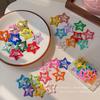 10Pcs/Set Solid Color Star Hair Clips For Kids Girls Headwear Alloy Barrettes Cute Glitter BB Clips Hairpins Hair Accessories
