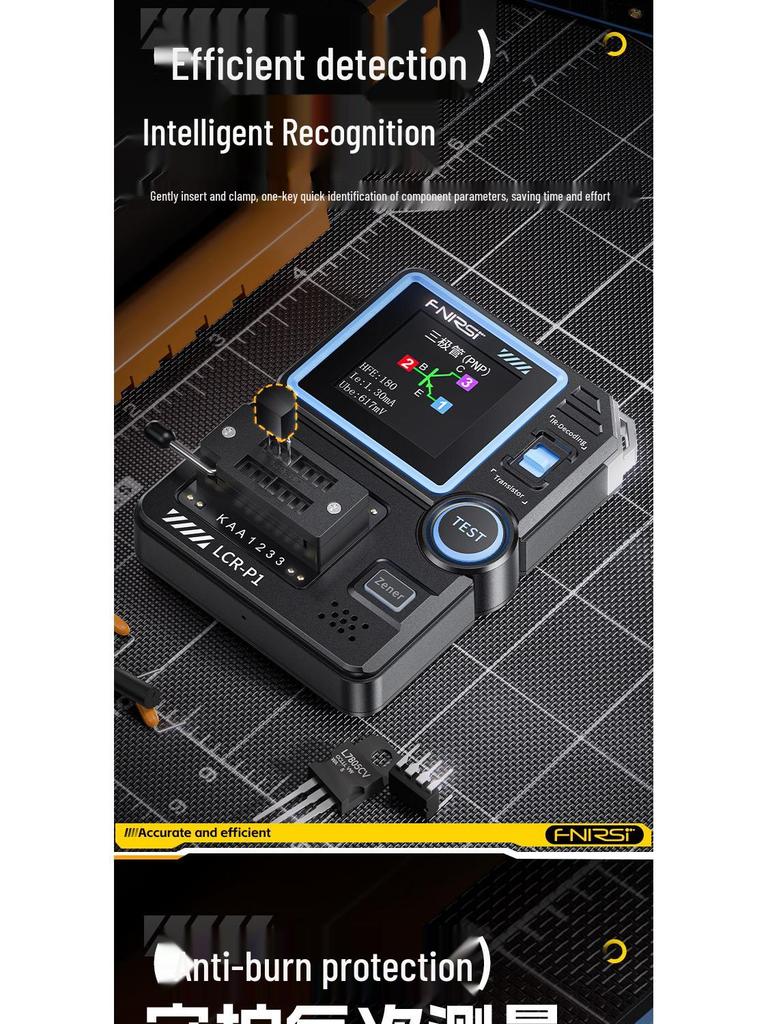 Многофункциональный тестер транзисторов LCR-P1: Конденсатор, Резистор, МОП-транзистор, Триодный детектор