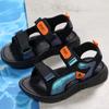 Детская обувь, летние сандалии с волшебной наклейкой, дышащие повседневные модные сандалии для мальчиков