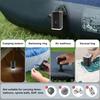 Mini Cordless Air Pump with 5 Nozzles Camping Light 2400mAh USB Rechargeable Inflatable Swimming Ring Float Air Mattress