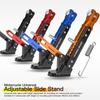 Motorcycle Kickstand Adjustable Metal Foot Side Support Parking Bracket For Electric Motorbike Parking Foot Side Support Stand