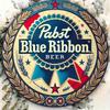 Винтажная металлическая жестяная вывеска пива Pabst Blue Ribbon 8x12 дюймов Ретро Декор стены для мужской берлоги Бара