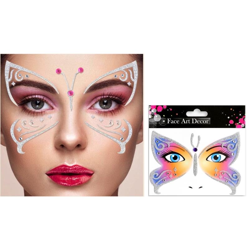 Blingbling Temporary Makeup Stickers Crystal Glittered Stickers Festival Holiday Costumes Blingbling Face Jewels Animal