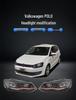 Фара в сборе для VW Polo 11-18: Двойной проектор, Динамический указатель поворота, Дневные ходовые огни