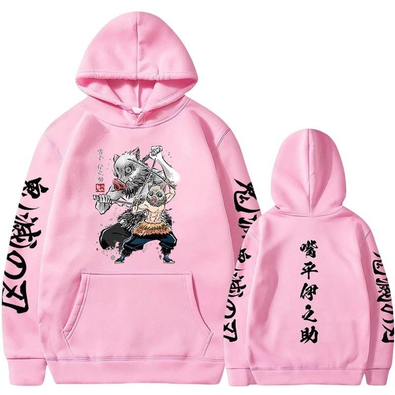 Japanese Animation Hoodies Print Fashion Sweatshirt Hip Hop Casual Unisex Autumn Winter Fleece Streetwear Male Sudaderas