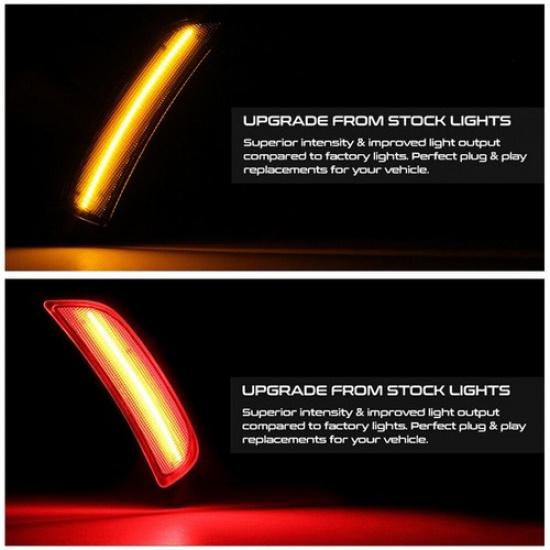 4X For Mazda Miata MX-5 2016-UP Smoked Lens Front Rear LED Side Marker Light EOA