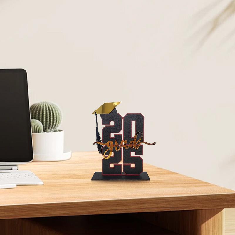 Набор деревянных подставок для выпускного подарка, праздничное украшение, объемный выпускной сезон, новый выпускной сезон 2025 года, разноцветный
