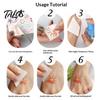 Talos 5 Sheets Lovers Tattoo Stickers, Fun Temporary Face Tattoos, Safe Waterproof Body Art Stickers for Couple Valentine's Day Anniversary