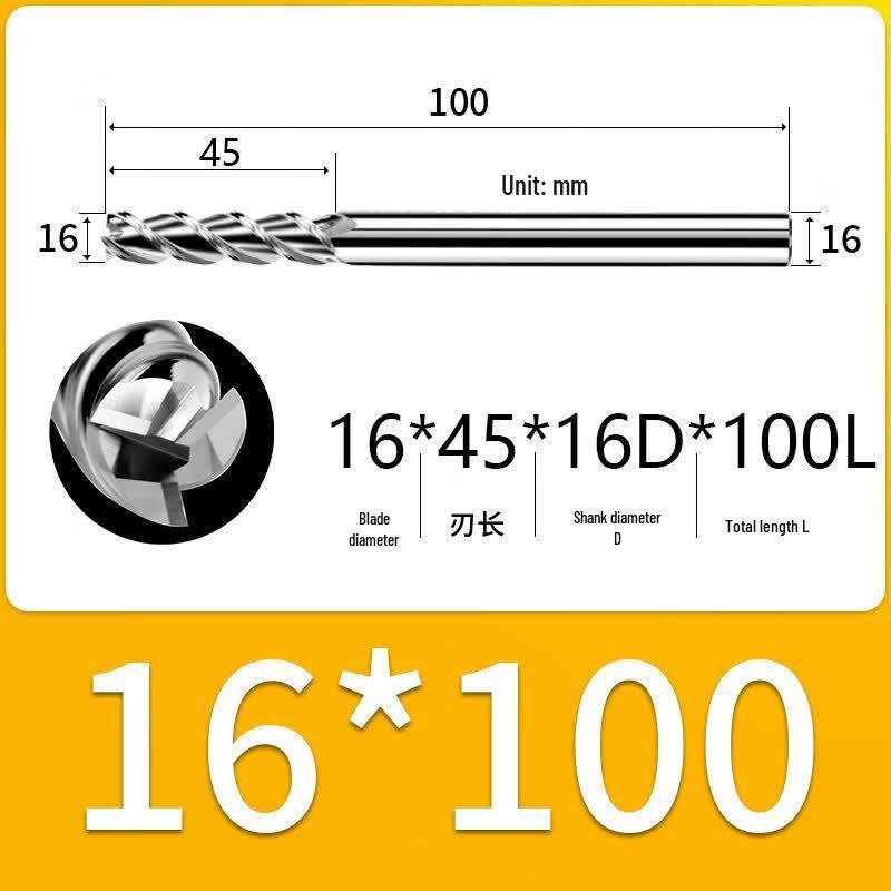High Gloss Alloy Aluminum End Mill