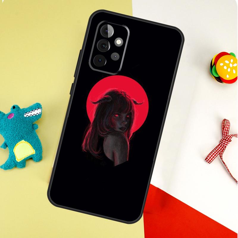 Чехол для телефона Devil Girl Woman для Samsung Galaxy A22 A32 A52 A54 A34 A14 A55 A35 A15 A53 A33 A13 A05 A06 A16