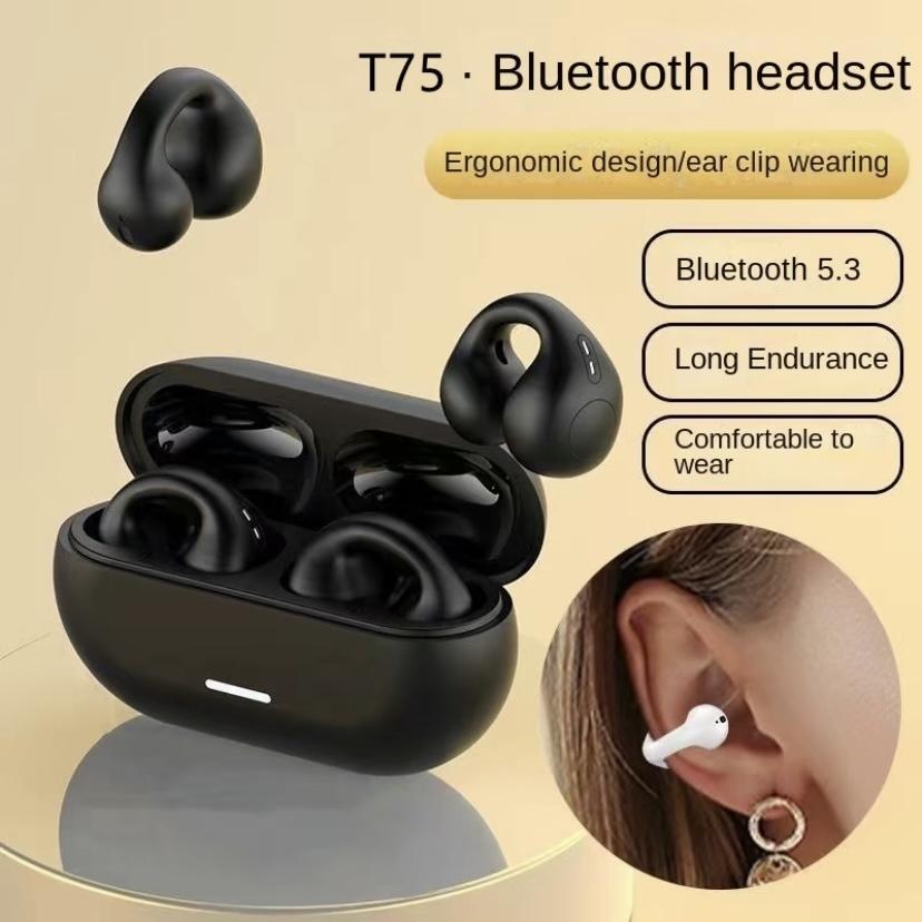 Xiaomi 2026 Year of the Horse Gift Ear Clip Bluetooth 5.3 Headphones Open Ear Sports Long Battery HD Call Earbuds