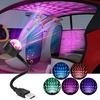 Автомобильный рассеянный свет с питанием от USB, 9 режимов, красочная проекция, гусиная шея, портативная мини-автоматическая светодиодная атмосферная лампа, бытовые автомобильные аксессуары