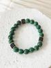 A Money Bracelet Made of Natural Volcanic Stone Emerald Malachite To Attract Wealth Men's Jewelry Bracelet for Daily Wear As a Gift for Friends