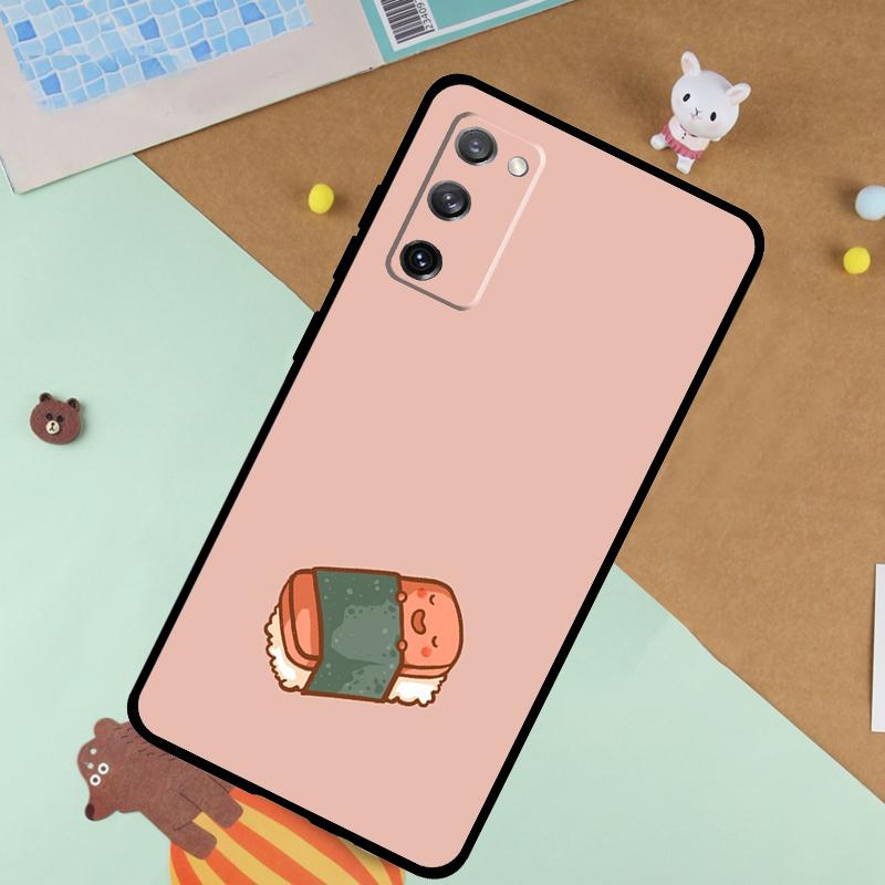 Food Sushi Soft Case For Samsung Galaxy S25 Ultra S9 S10 S20 FE S21 S22 S23 Plus S24 Ultra Funda Cover