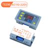 Реле-таймер T3230 DC12V/24V AC110-220V Модуль реле времени с циклическим таймером в корпусе с красной и синей лентой
