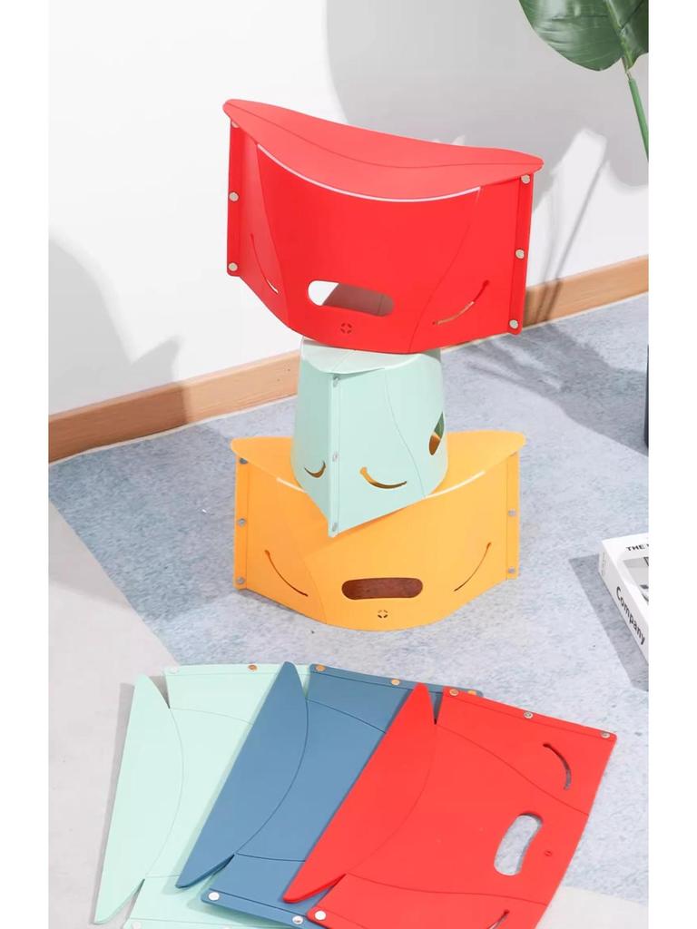 Jin Fu Портативный складной пластиковый табурет для путешествий и использования на открытом воздухе