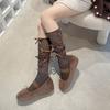 Balletcore Ribbon Tie-Up Ribbed Socks, Sparkly Lurex Knee High Slouch Socks with Bow Detail for Women Girls Y2K Lolita Fashion