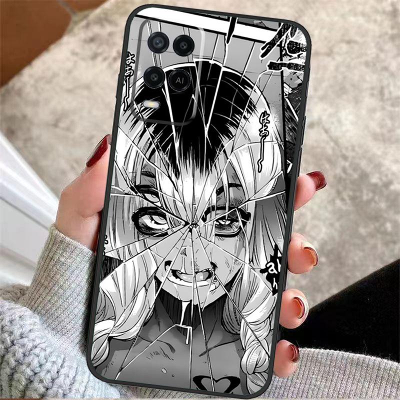 Horror Manga Style Case For Oppo A40 A16 A76 A96 A60 A98 A58 A78 A18 A38 A80 A77 A57 A17 A74 A54 A94 A15 A5 Pro