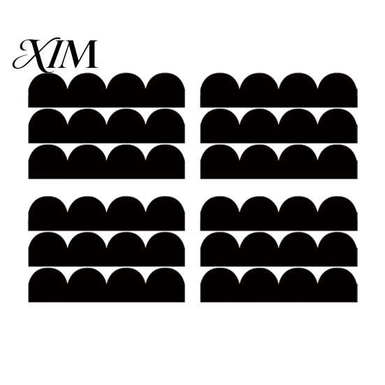 Decorative Wall Sticker for Bedroom 4Pcs Scalloped Border Decals, Peel and Stick Half Arch Geometric Stickers, DIY Accent Home Decor Semi Circle