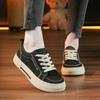 Модная обувь для женщин с низким верхом, кроссовки на платформе из вулканизированного холста, черные туфли на плоской подошве для тенниса, классические, для студентов, для пар, для скейтборда