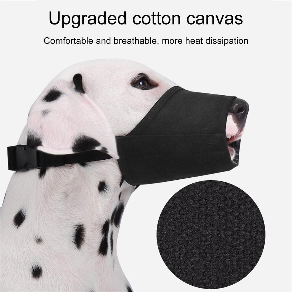 Adjustable Dog Muzzle Prevents Biting Barking and Chewing with Breathable Fabric for Various Size Dogs Outdoor Supply