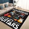 3D Ретро лого Fender Гитарные Инструменты Музыка Ковер Коврик для Гостиной Спальни Дома Декорация Дивана, Детский Нескользящий Напольный Коврик