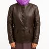 Women’s Dark Brown Leather Blazer