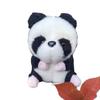 Plush Animal Charming Keychain With Adorable Cow And Panda Design Gift Perfect