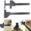 Multifunctional Scribing Ruler, Aluminum Alloy T-Ruler, Woodworking Scriber, Multifunctional Measuring Ruler, Caliper