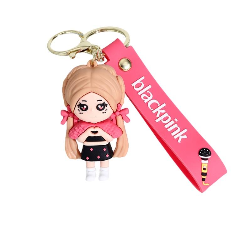 Новый силиконовый брелок Blackpink Милый брелок для сумки пары Автомобильный аксессуар