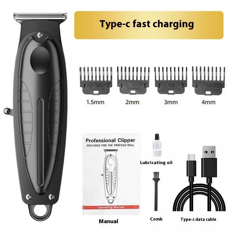 Профессиональный электрический парикмахерский триммер для мужчин, машинка для стрижки бороды, беспроводная машинка для стрижки волос, перезаряжаемая, 0 мм