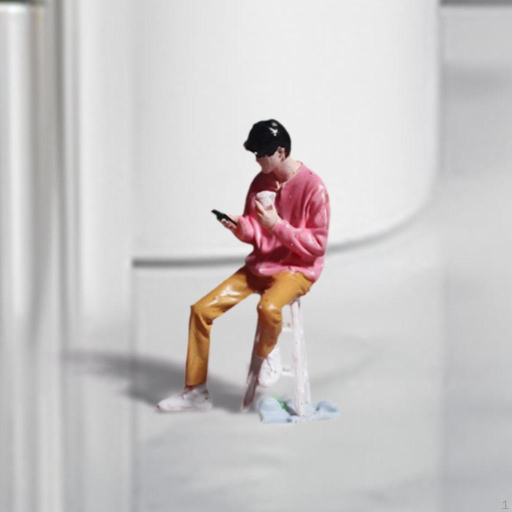 1/64 Figures Model Hand Painted Figurine Collection Layout Decoration Photography Resin Creative