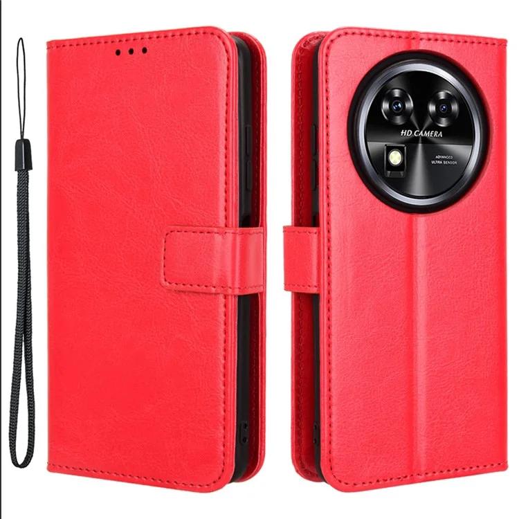 Для Oukitel C37 чехол-кошелек из искусственной кожи чехол для телефона Crazy Horse Texture