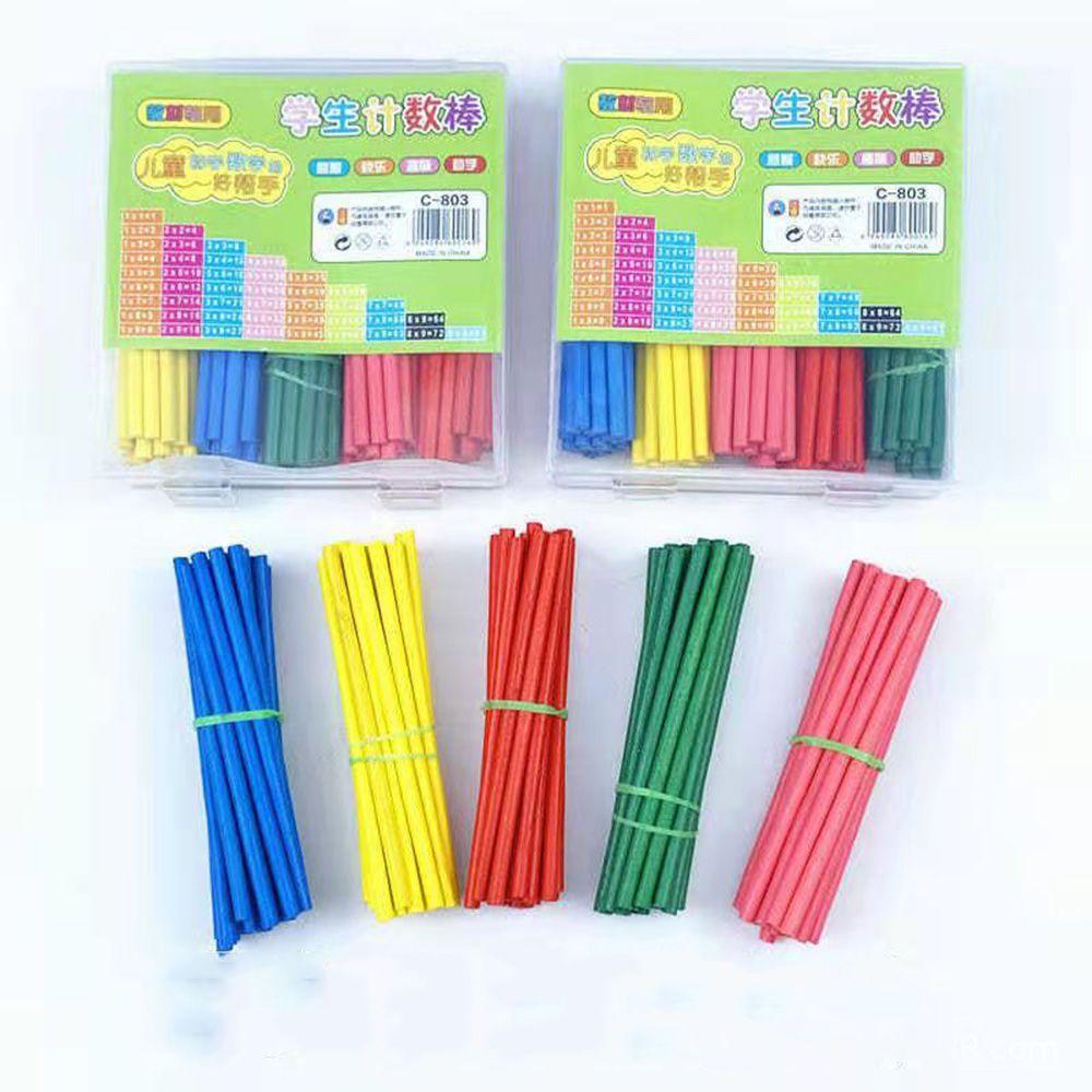 Preschool Education Counting Wood Sticks Montessori Teaching Early Learning Kids Mathematics Toy